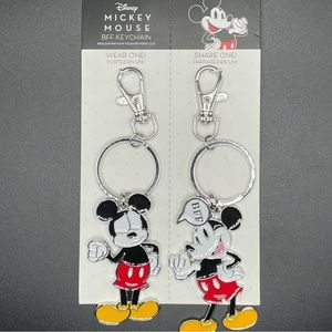 Disney Mickey Mouse BFF Swivel Bag Charm Keychain Shareable 5”